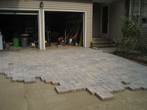 stone drive way hardscape yard construction