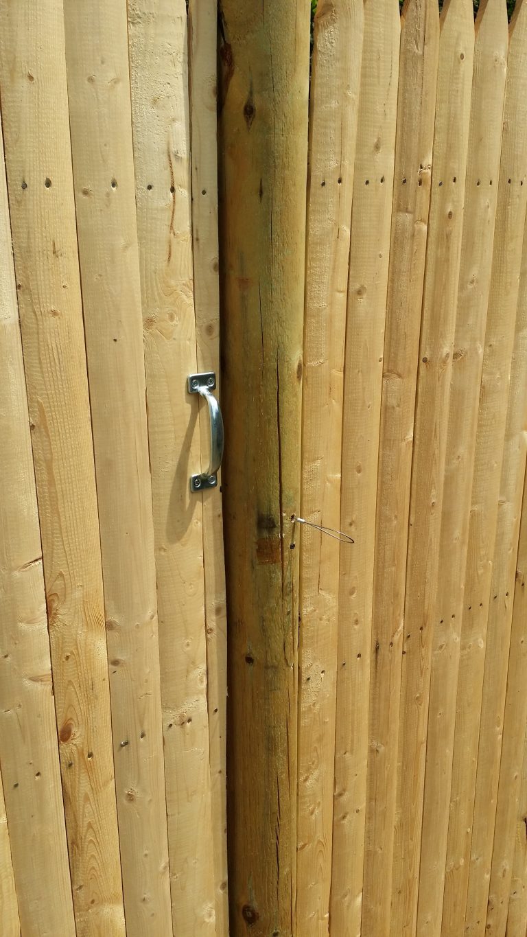 yard fence install